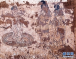 （图文互动）（1）陕西发现现存最早唐墓山水屏风壁画 - 西安网
