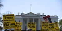 美国民众集会抗议对叙利亚进行军事打击 - 西安网
