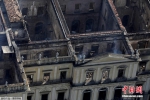 "灰飞烟灭"！航拍大火后的巴西国家博物馆 - 西安网