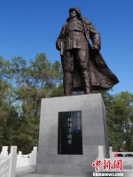 抗日名将杨靖宇将军雕塑在吉林磐石落成 - 西安网