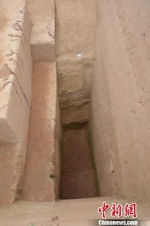 考古发掘的壕沟。陕西省考古研究院供图 - 陕西新闻