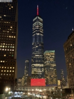 庆祝中国春节 纽约世贸大楼点亮“中国红”灯光 - 西安网