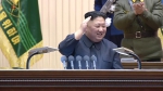 朝鲜电视台播报金正恩出席会议画面 - 西安网