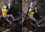 惊魂一刻！攀岩者接近峭壁顶端时失足坠落15米 - 西安网