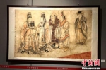 展出的唐代壁画临摹精品。陕西历史博物馆 - 陕西新闻