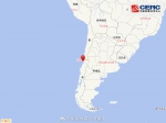 智利中部沿岸近海发生6.7级地震 震源深度10千米 - 西安网