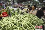 图为民众在山西太原一超市选购蔬菜。 中新社记者 张云 摄 - 西安网