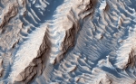 火星上的沙子是蓝色？NASA公布达尼尔森陨石坑照片 - 西安网