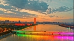 庆祝新中国成立70周年 西安开启主题灯光秀 - 西安网
