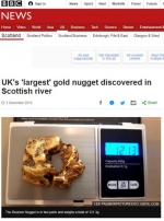 淘金客发现英国最大金块？形似甜甜圈 价值约8万英镑 - 西安网