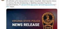 美弗吉尼亚州发生重大交通事故：69辆车连撞 51人受伤 - 西安网