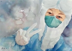 【战“疫”·故事】以笔绘情 杨凌示范区美术家协会主席段渊古为抗“疫”勇士加油 - 西安网