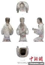 M1出土陶伎乐俑。西安市文物保护考古研究院供图 - 陕西新闻