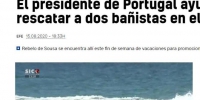 71岁葡萄牙总统采访期间跳海救人 网友点赞 - 西安网