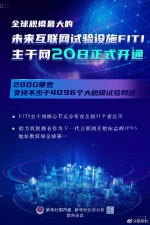 重磅！中国开通全球规模最大的互联网试验设施主干网 - 西安网