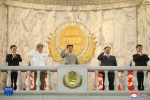 朝鲜举行民间及安全武装力量阅兵式庆祝国庆73周年 - 西安网
