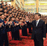2021年11月5日，党和国家领导人习近平、王沪宁、韩正等在北京人民大会堂会见全国应急管理系统先进模范和消防忠诚卫士表彰大会代表。 - 西安网