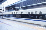 搭载高铁新速度，鱼你在一起高铁冠名列车北京西站震撼首发 - 西安网