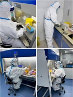 北京积水潭医院开设4个核酸实验室，24小时进行核酸检测。受访者供图 - 西安网