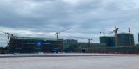 陆海新通道重庆无水港主体建筑正在修建中。许琳珮摄 - 西安网