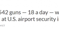 【世界说】破纪录！2022年美国机场截获6542支枪 平均每天约18支 - 西安网