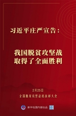 金句来了！习近平：没有哪一个国家能在这么短的时间内实现几亿人脱贫 - 西安网