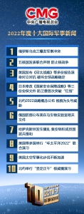 中央广播电视总台发布2022年度十大国内、十大国际军事新闻 - 西安网